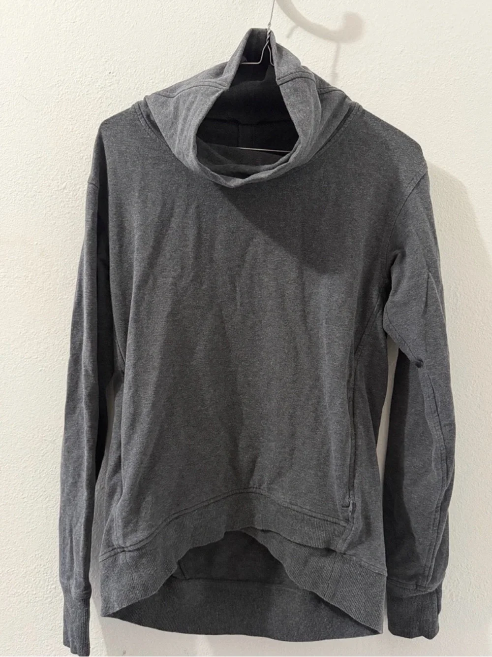 lululemon athletica Charcoal Gray Cowl Neck Sweater